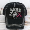 Distressed Black Lake Life Hat