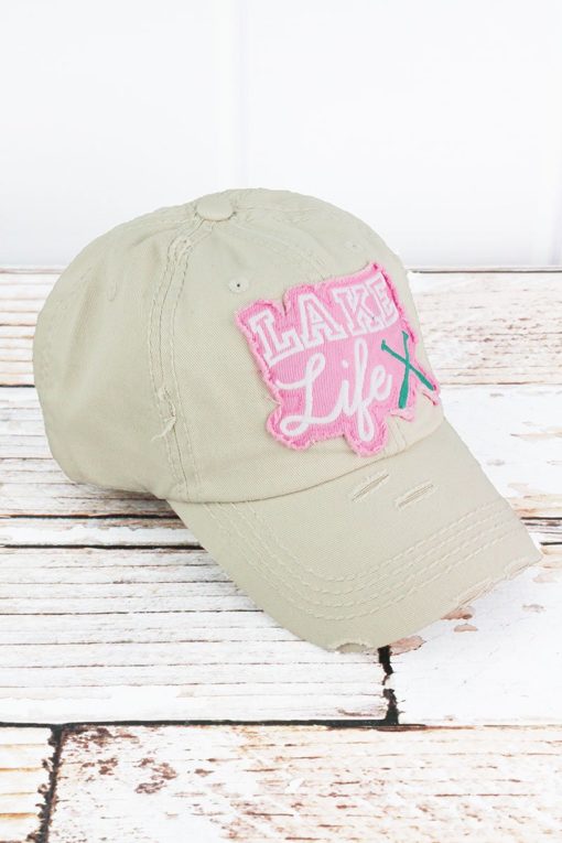 Distressed Stone Lake Life Adjustable Hat - Image 2