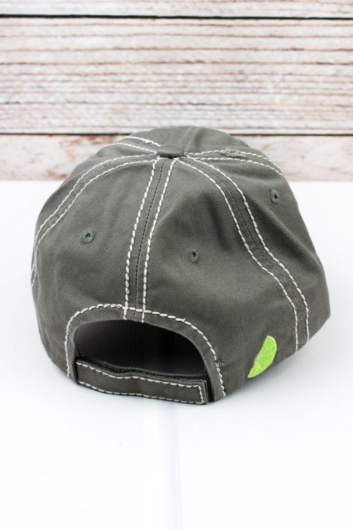 Distressed Steel Gray You And Tequila Make Me Crazy Adjustable Hat - Image 3