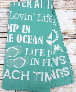 Beach Life Flour Sack Hand Towel