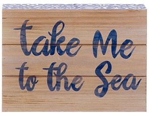 Take Me To The Sea 7.8" X 7" Tabletop Decor