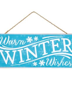 Winter Wishes 12.5" x 5.5" MDF Sign