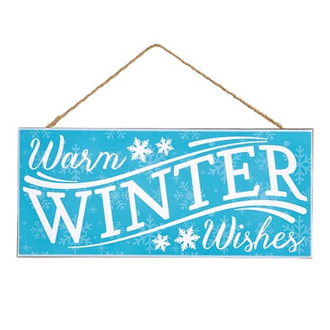 Winter Wishes 12.5" x 5.5" MDF Sign