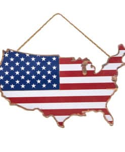 USA Flag 10.5" x 7" MDF Sign