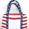 Patriotic Red White Blue Americana Boat Tote Bag