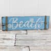 Beach Rope Accented 7.25" X 23.75" Wood Wall Sign
