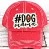Distressed Salmon #Dog Mama Adjustable Hat