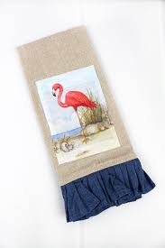 Flamingo Kitchen Tea Towel