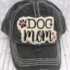 Distressed Dog Mom Black Hat