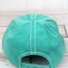 Distressed Turquoise Nurse Hair Don't Care Adjustable Hat