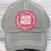 Distressed Steel Gray Mom Mode Adjustable Hat