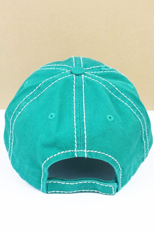 Distressed Turquoise Super Mom Super Tired Super Blessed Adjustable Hat - Image 3
