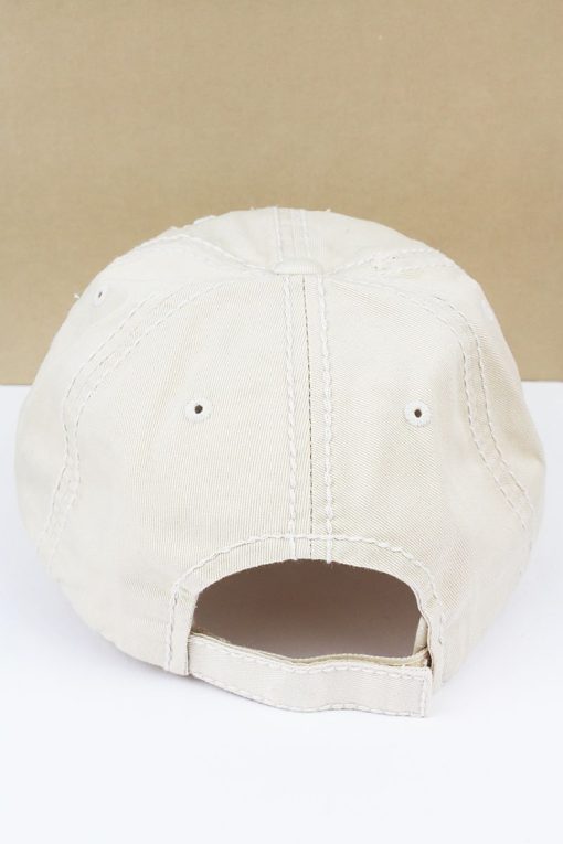 Distressed Stone Beach Girl Adjustable Hat - Image 3