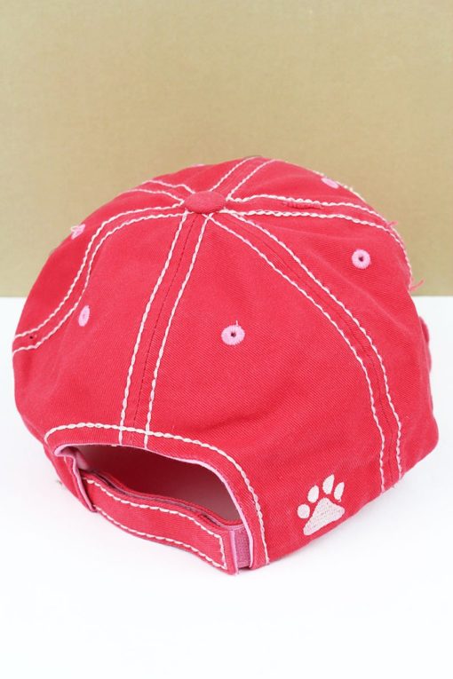 Distressed Salmon Dog Vibes Only Adjustable Hat - Image 3