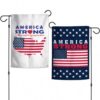 America Strong Patriotic 12.5"x18" 2-Sided Garden Flag