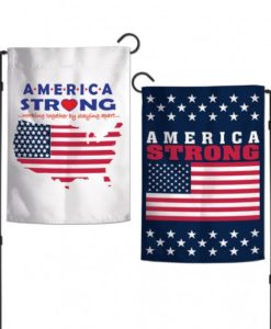 America Strong Patriotic 12.5"x18" 2-Sided Garden Flag