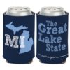 Michigan The Great Lake State Navy Can Koozie Holder