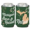 Michigan Native Green Can Koozie Holder