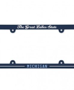 Michigan Great Lakes State Navy License Plate Frame
