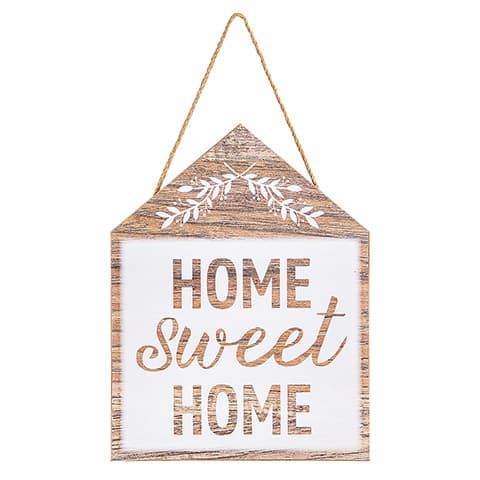 Home Sweet Home MDF Sign Wall Decor 8.5" X 11.5"
