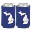 Michigan Home Navy Can Koozie Holder