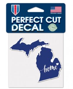 Michigan Home Navy Perfect Cut 4"x4" Decal