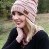 Autumn Adventure Indi Pink Knit Beanie Hat