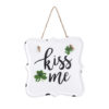 Kiss Me I'm Irish Metal Sign Wall Decor 6" X 6"