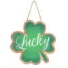 St Patricks Day Lucky MDF Sign Wall Decor 8.5" X 8.5"