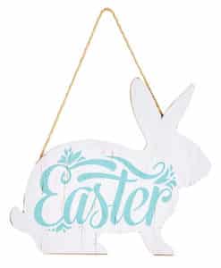 Easter Bunny MDF Sign Wall Decor 10" X 9"