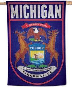 State of Michigan 28"x40" Vertical Flag