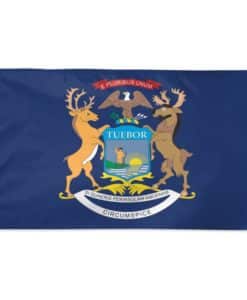 State of Michigan 3'x5' Deluxe Vertical Flag