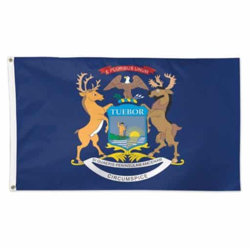 State of Michigan 3'x5' Deluxe Vertical Flag