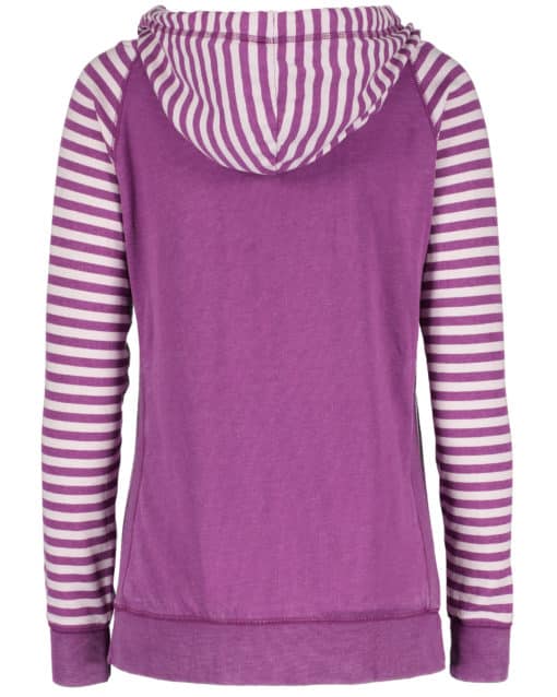 Lake Life Women's Hyacinth Anchor Striped Chalk Fleece Hoodie - Image 2