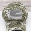 Distressed Green Digital Camo American Flag Adjustable Hat