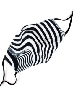 Zebra Black and White Two-Layer Fashion Face Mask With Filter Pocket