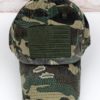 Distressed Green Camo American Flag Adjustable Hat