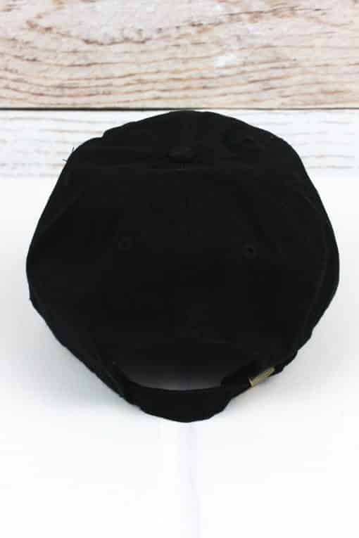 Distressed Black Thin Blue Line Tactical Flag Adjustable Hat - Image 3