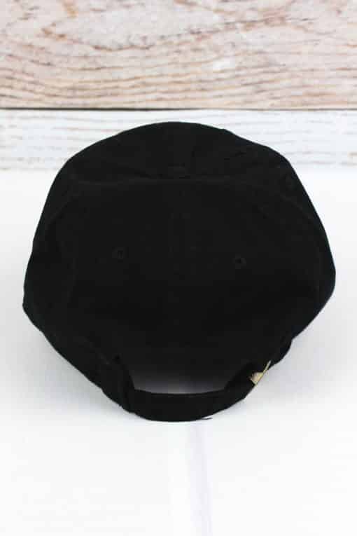 Distressed Black Thin Red Line Tactical Flag Adjustable Hat - Image 3