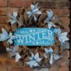 Warm Winter Wishes 16" Burlap Christmas Wreath
