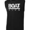 Boat Life Men's Black Competitor Anchor Tank Top Sleeveless Tee