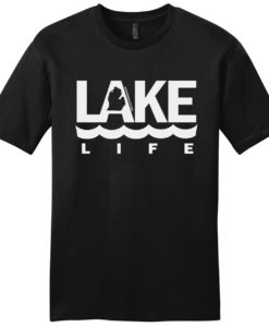 Michigan Lake Life Men's Black T-Shirt Tee