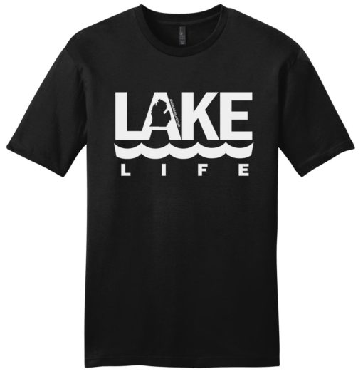 Michigan Lake Life Men's Black T-Shirt Tee