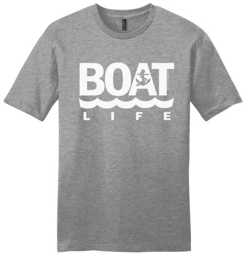 Boat Life Anchor Men's Light Heather Gray Frost T-Shirt Tee