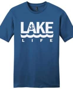 Lake Life Anchor Men's Maritime Blue T-Shirt Tee