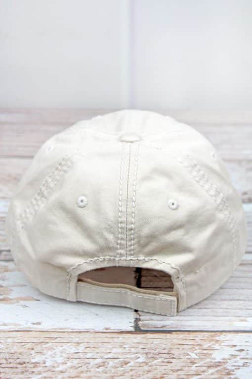 Distressed Stone Mommy Shark Adjustable Hat - Image 2