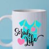 Scrub Life Nurse 15 oz White Ceramic Mug