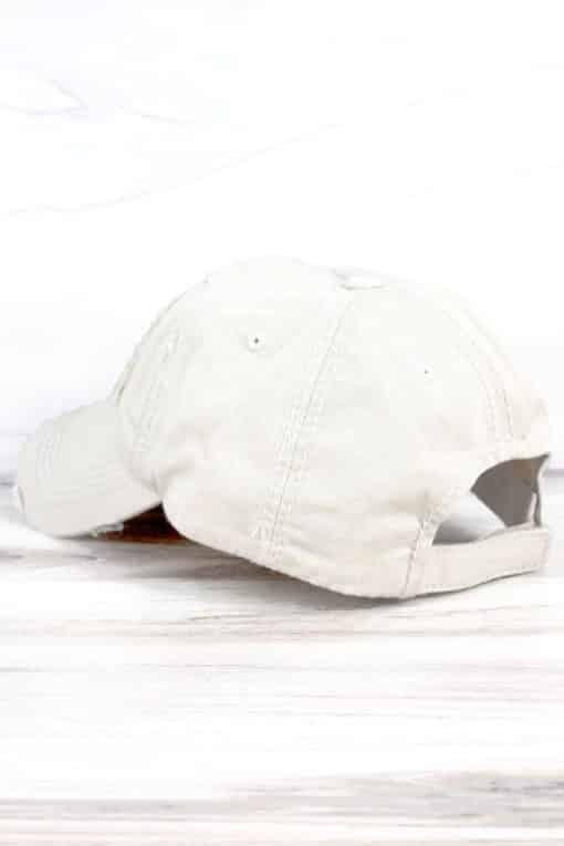 Boat Hair Don't Care Distressed Stone Adjustable Hat - Image 2