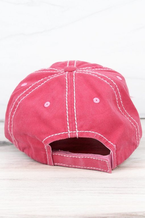 Life Is Better At The Lake Distressed Salmon Adjustable Hat - Image 3