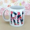 Floral Nurse 15 oz White Ceramic Mug